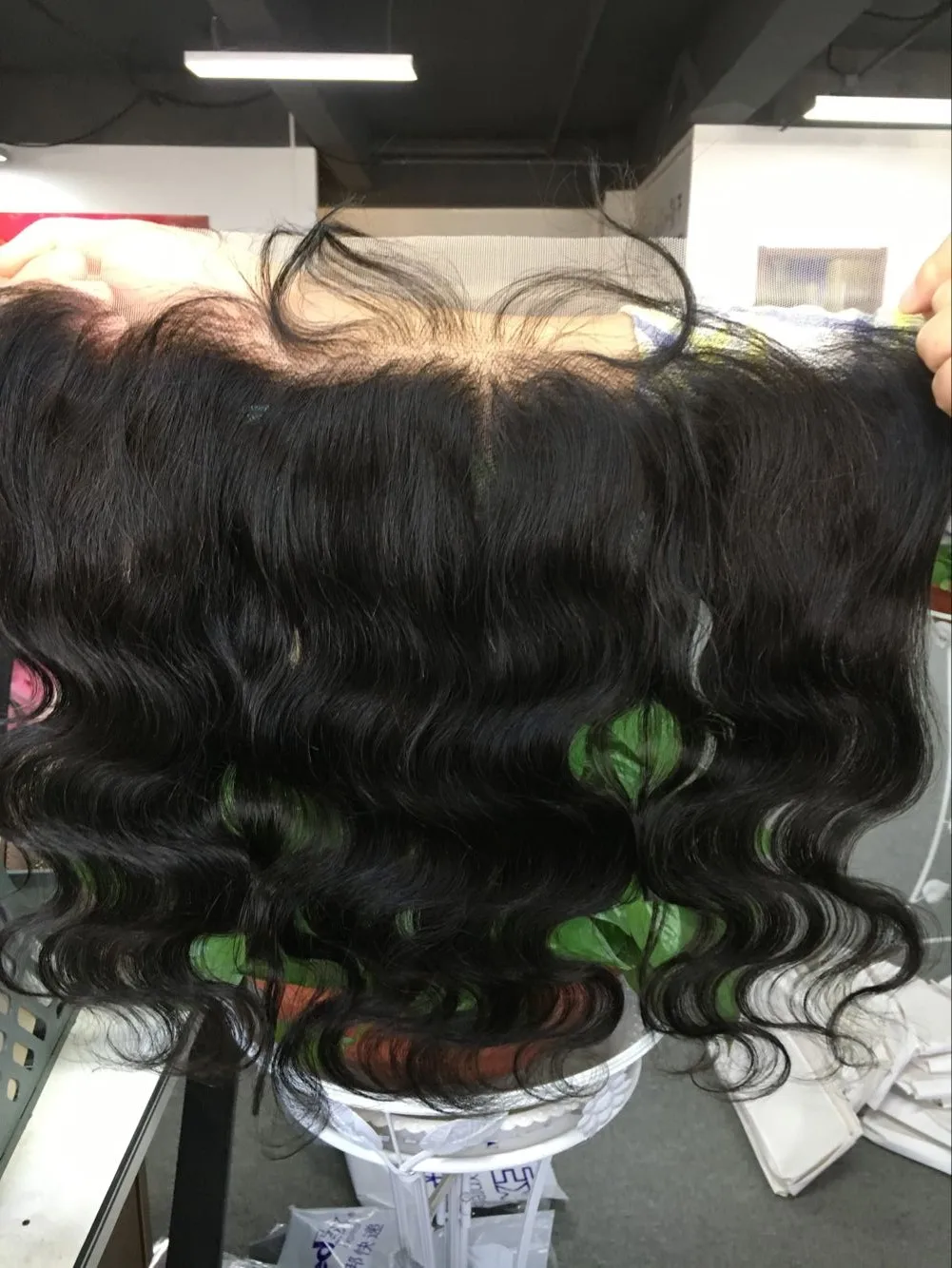 Frontal with Baby Hair Cuticle Aligned Shadevirgin Headlight Shellt Swiss Lace Lens Shell Headlamp Cover Brazilian Hair 1 Piece