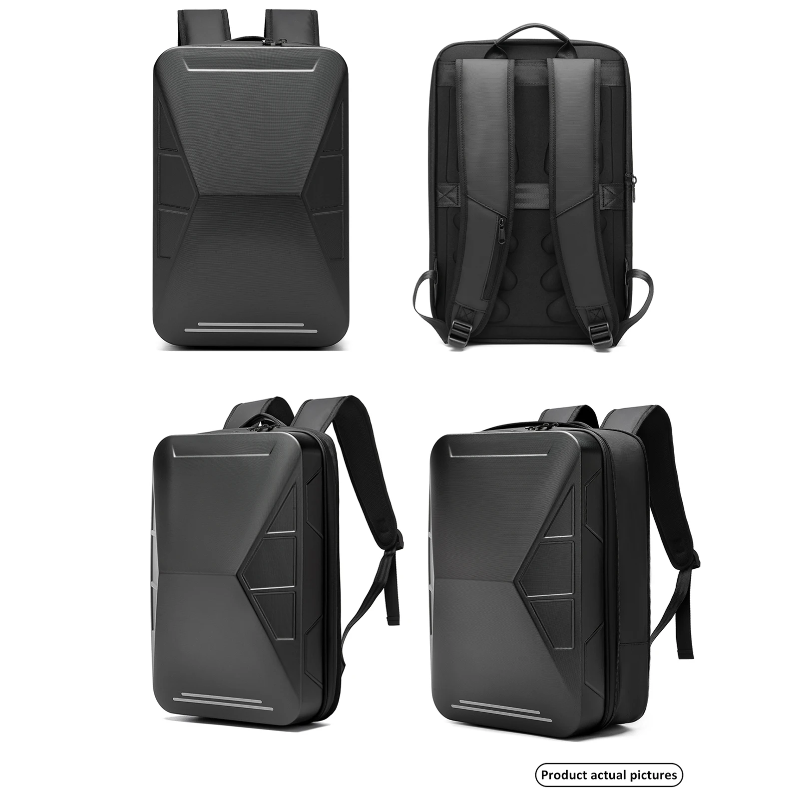 17 inch Laptop Backpack Expandable Travel Backpack Anti Theft TSA Lock Waterproof With USB Charing Port Schoolbag