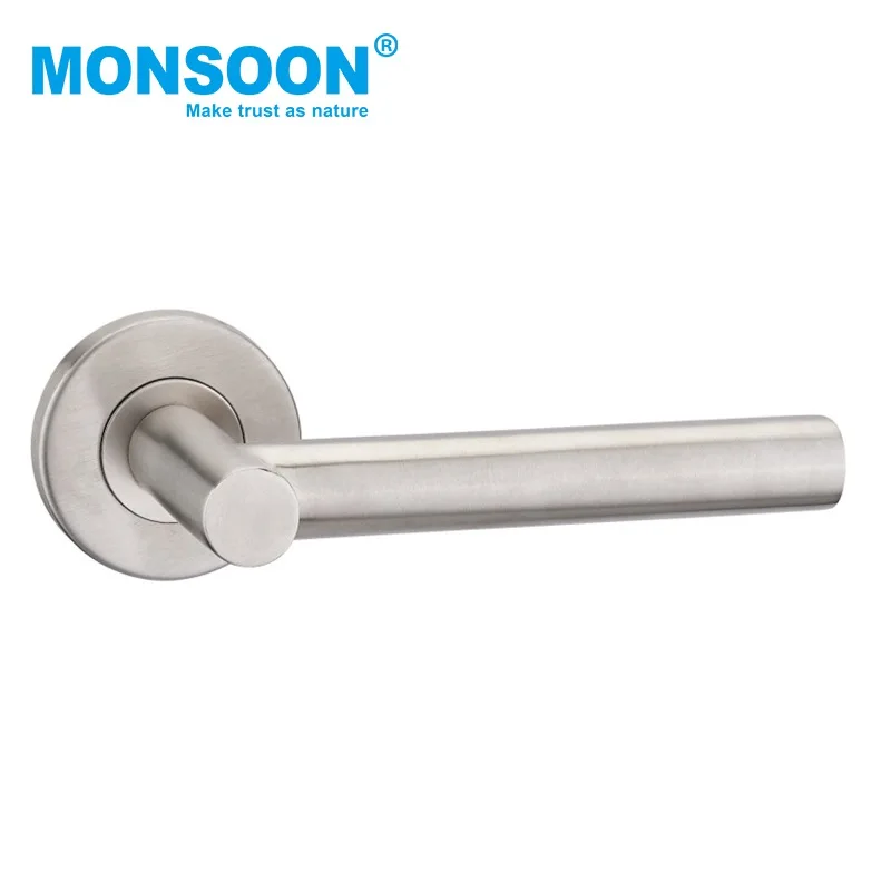 hollow door handle interior modern privacy door handle lever security safety travel hotel stainless steel door lock