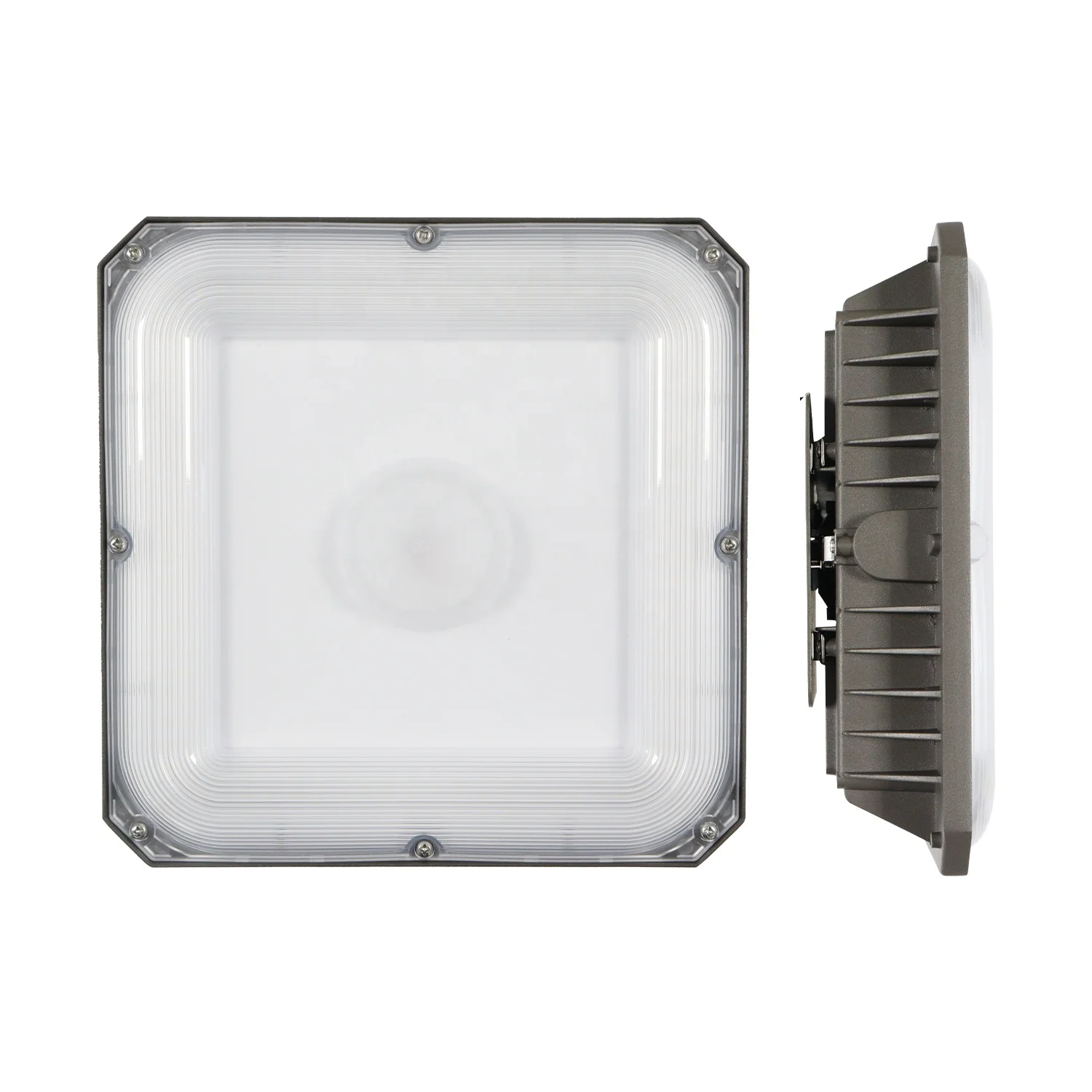 Industrial Lighting Ip65 Waterproof 30W 50W 80W 100W Canopy Lights for Gas Station Garage Warehouse Shop Hotel
