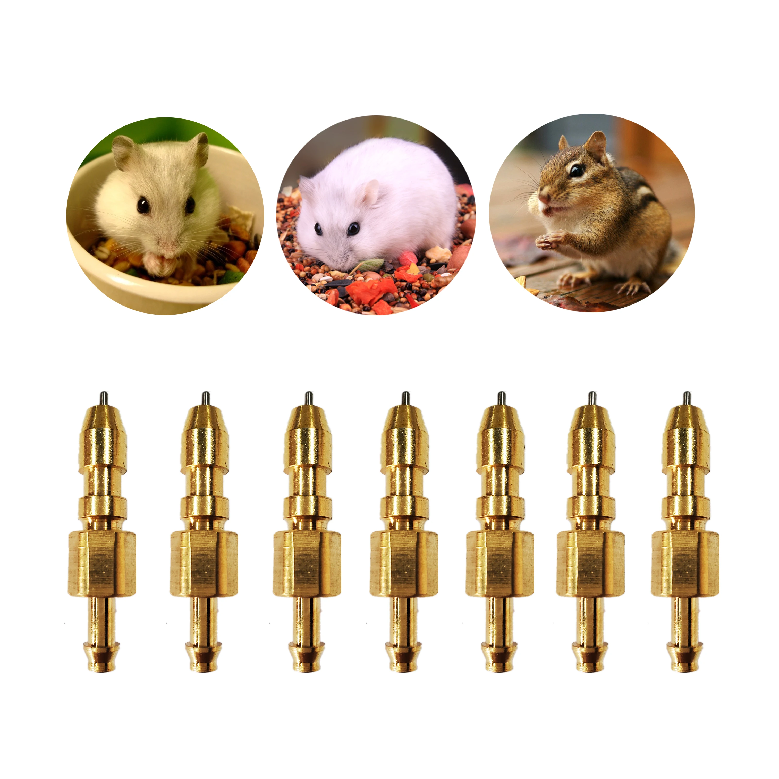 High quality automatic brass water nipple drinker for chinchilla rat rodent animal
