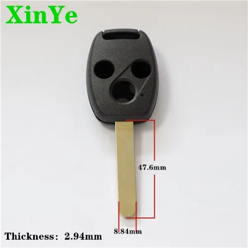 XinYe wholesale 2+1 Buttons Smart Car Key Case Shell Brass Car Key Replacement Blank