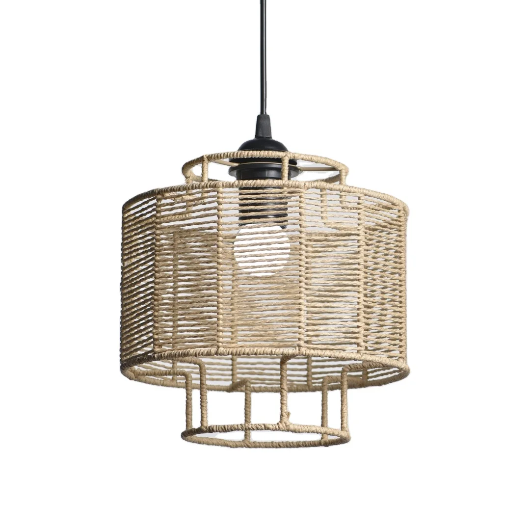 Разнообразие креативных бумажных веревок абажур из ротанга тканые украшения для дома и ресторана ручной работы бумажные поделки