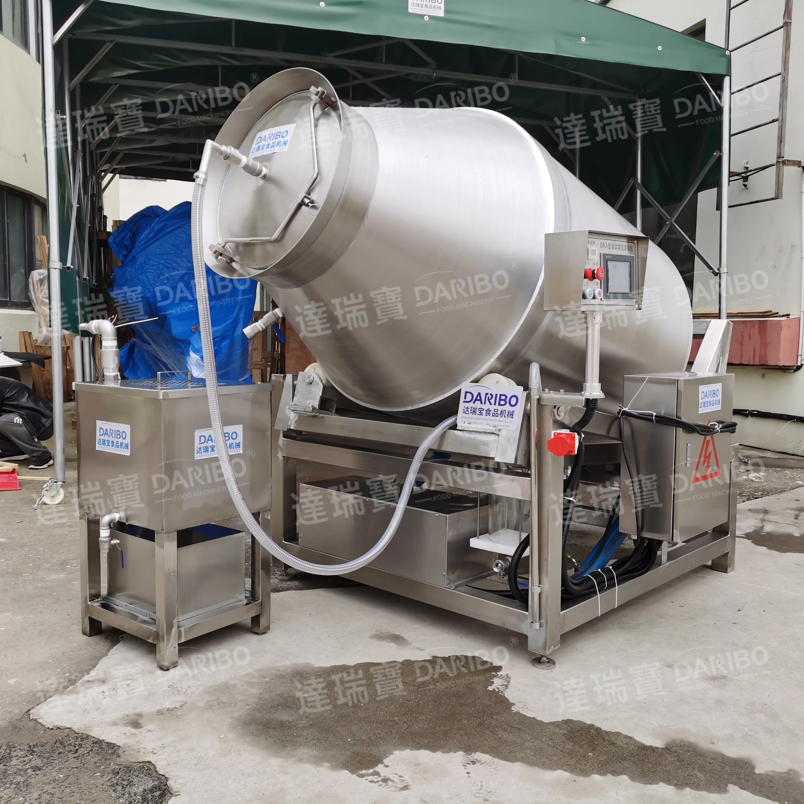 Vacuum Meat Mixer Machine Electric Industrial Stainless Steel Marinade Equipment for Beef Meat Chicken Pickle Machinery