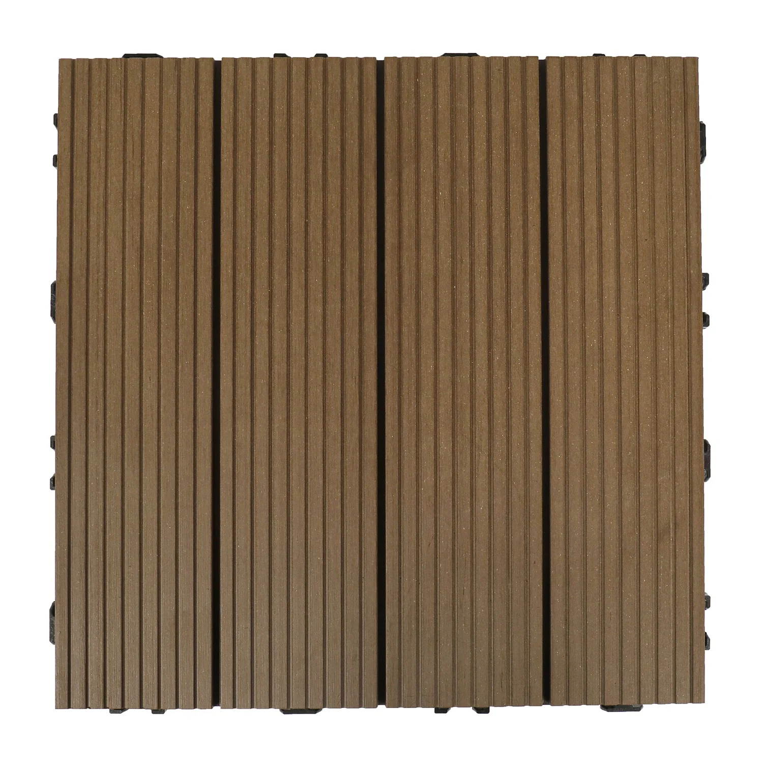 Real WPC Decking Tiles Synthetic Wood Outdoor Flooring Tiles XF-C029 300*300*27 mm
