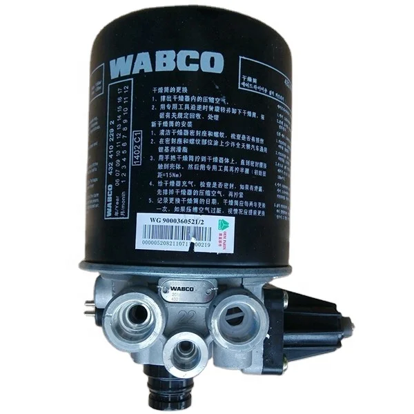Original spare parts Air dryer WG9000360521 for SINOTRUK HOWO