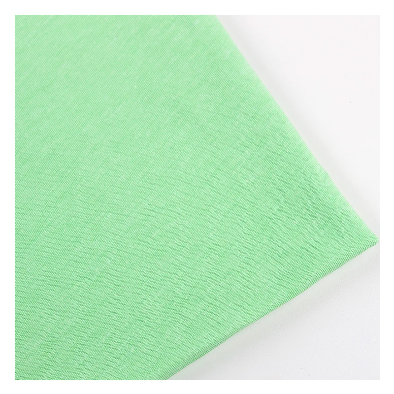 Sustainable 30% Hemp 70% Organic Cotton Blend  Knitted Jersey Fabric for T-shirts Wholesale Price