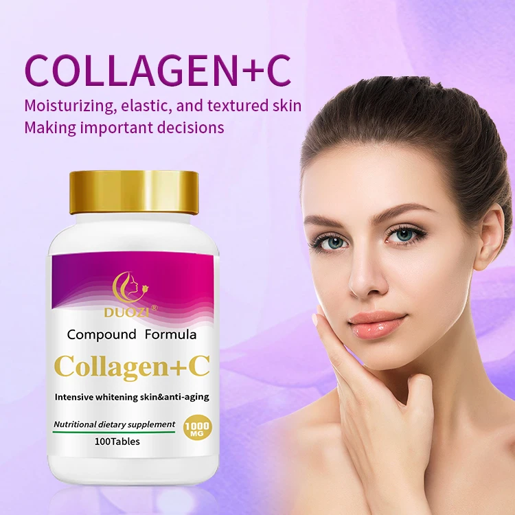 OEM 15 days result collagen tablets capsules pills skin whitening brightening antioxidants strengthens skin collagen tablets