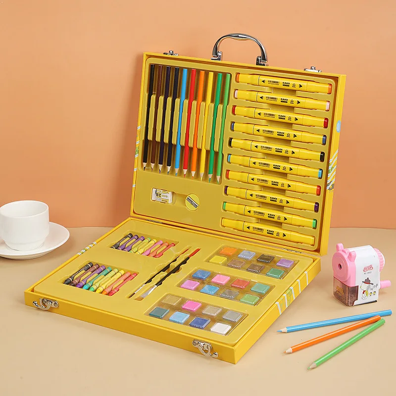 67-150 Pcs Kids Art Set Painting Set Children Drawing Set Water Color Pen Crayon Oil Pastel Drawing Tool Art Supplies Stationery
