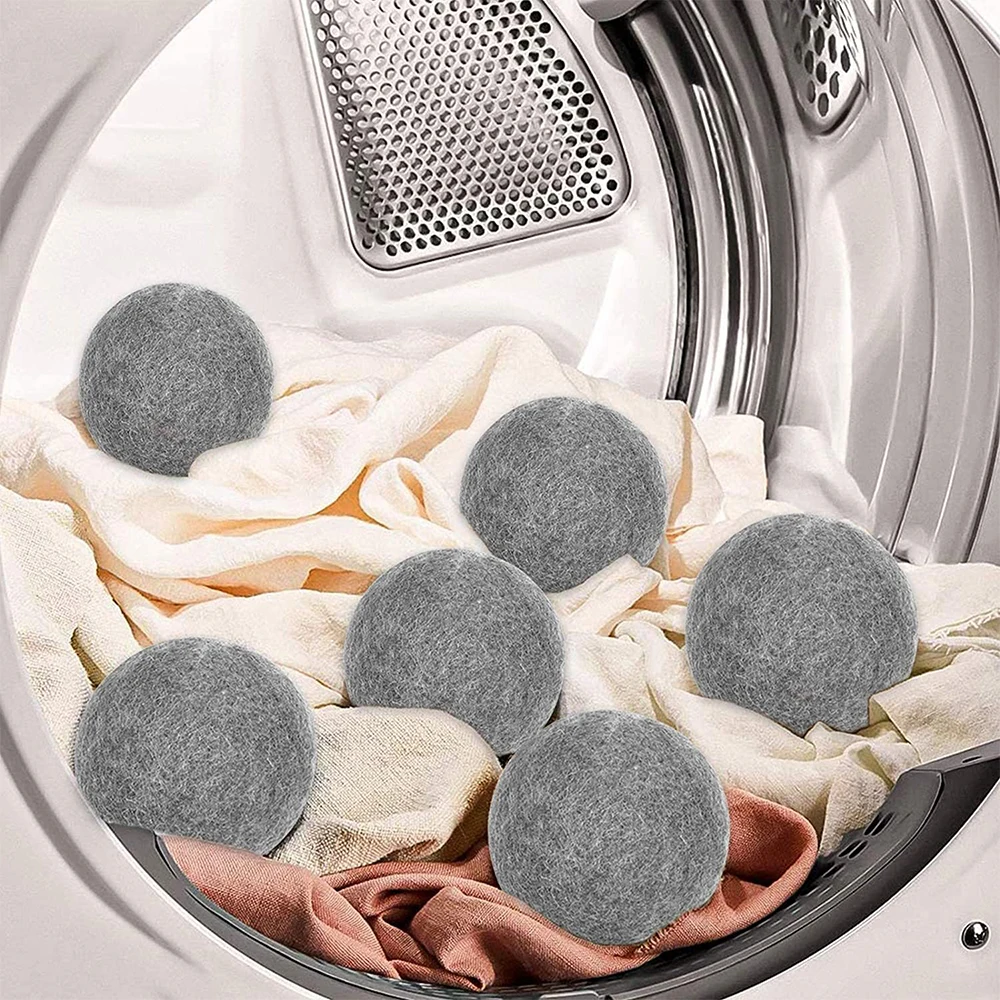 Reusable Household Dryer Balls Wool Natural Organic Fabric Wholesale Clothes Anti-Tangle Felt Balls Wool Dryer Balls For Laundry