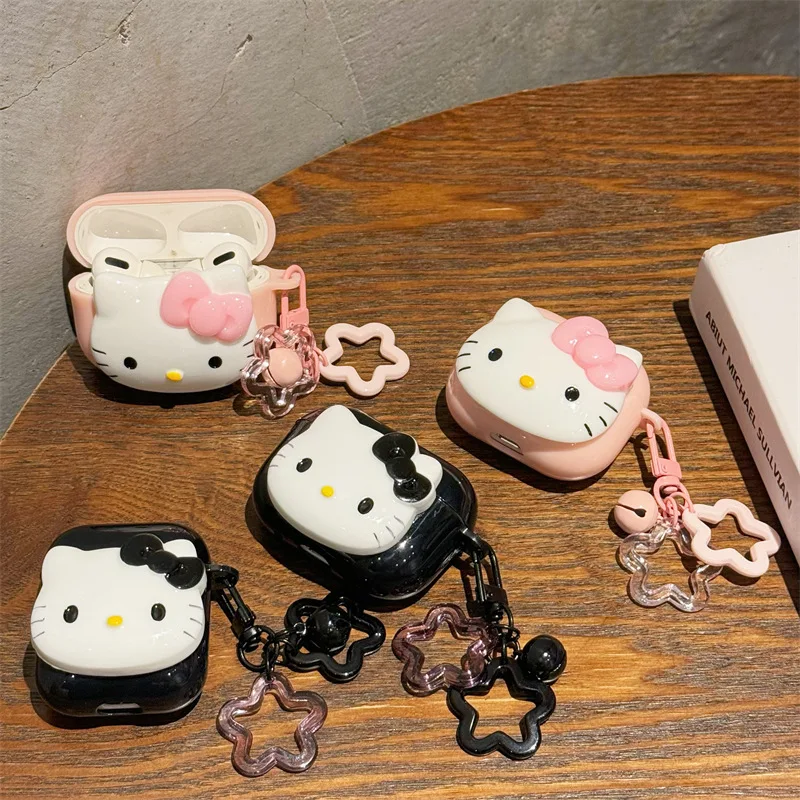 Botu Key Holder Bags Case Packet Amine Kawaii Kitty Waterproof Pouch Portable Kawaii Wireless Bluetooth Earphone Storage Case