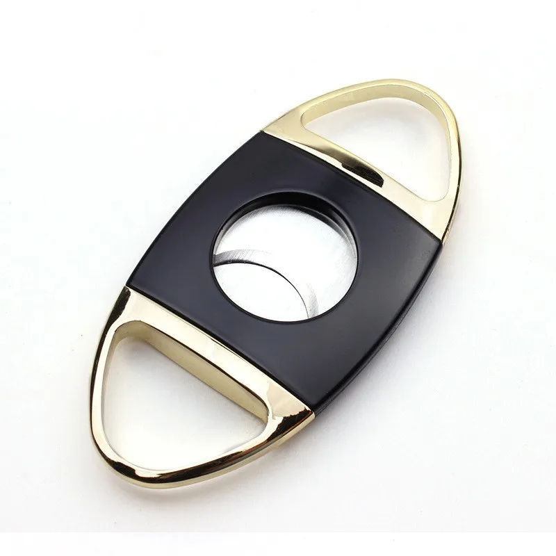 Qianxun Лидер продаж розовое золото портативный резак для сигар из нержавеющей стали двойное лезвие гильотинные ножницы большинства