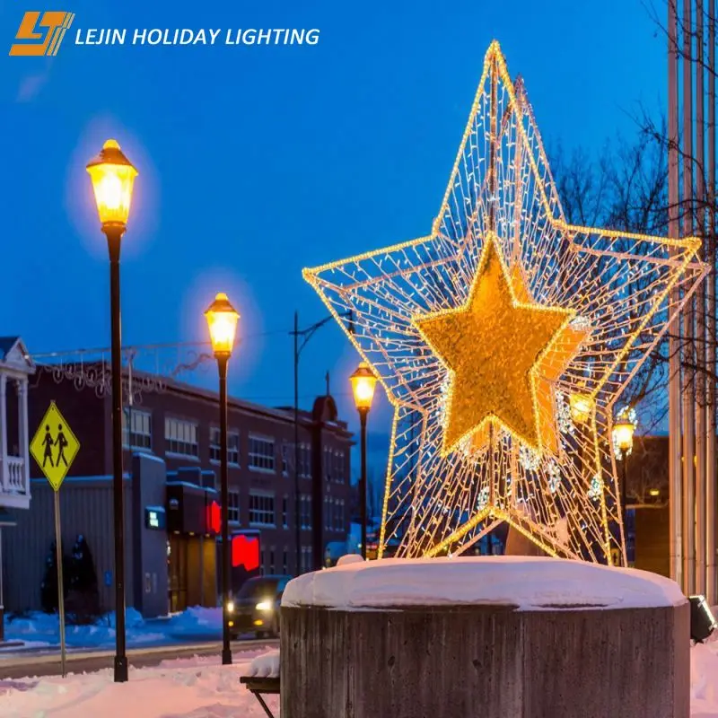 Оптовая продажа уличный светодиодный светильник для украшения в виде рождественской
