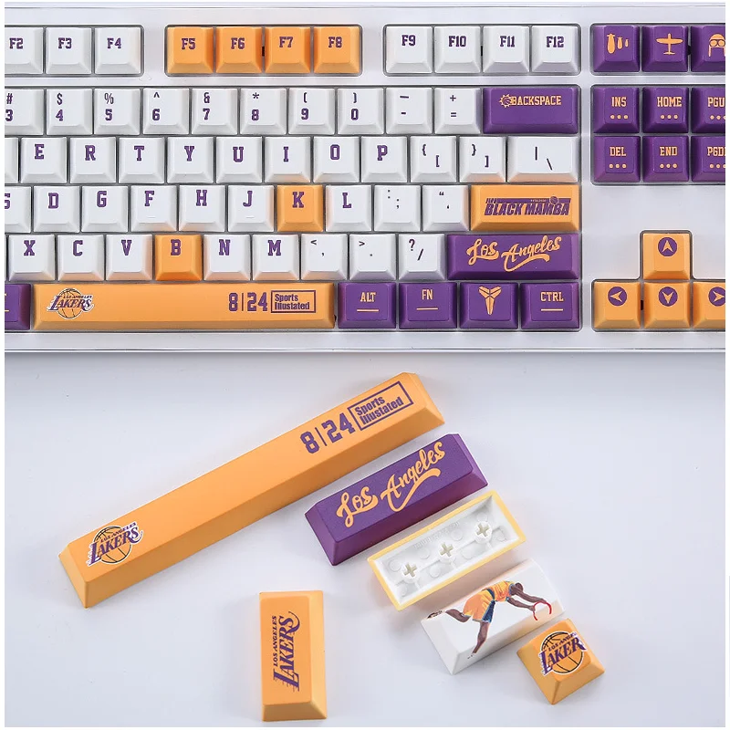
NBA Basketball Dye sublimation keycaps PBT artisan keycaps Machanical keyboard 115keys 