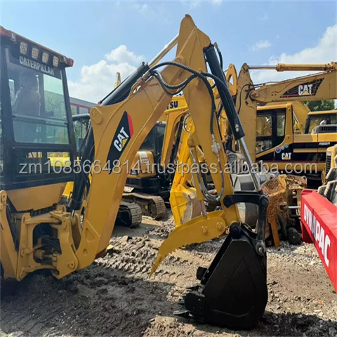 4x4 backhoe cat 420 backhoe loader used cheap backhoe loader cat 420f retro-escavadora 416F2 420F2 430f2 with thumb and fork