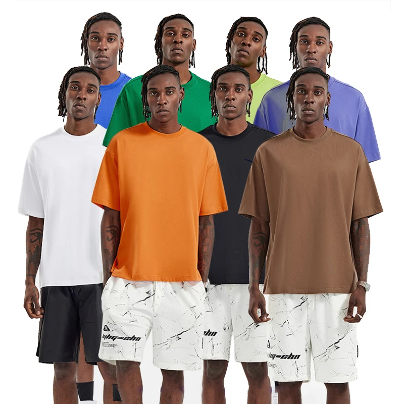 Fashion Street Style Plain Blank Printing 100% Cotton 200GSM Oversized T Shirt  Wholesale Custom OEM brand Tee Shirts for Men