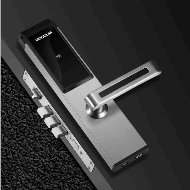 Goodum Electronic Rfid M1 Card Smart Door Lock GT010 For Hotel