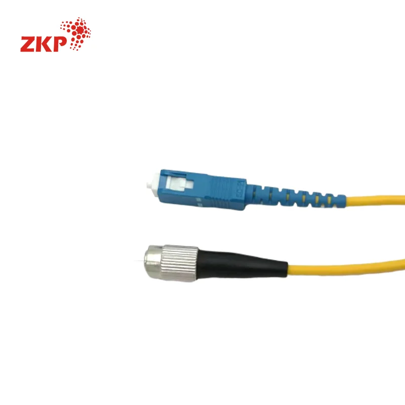 
China ZKP Single Mode Sc FC Optic Fiber Patch Cord 