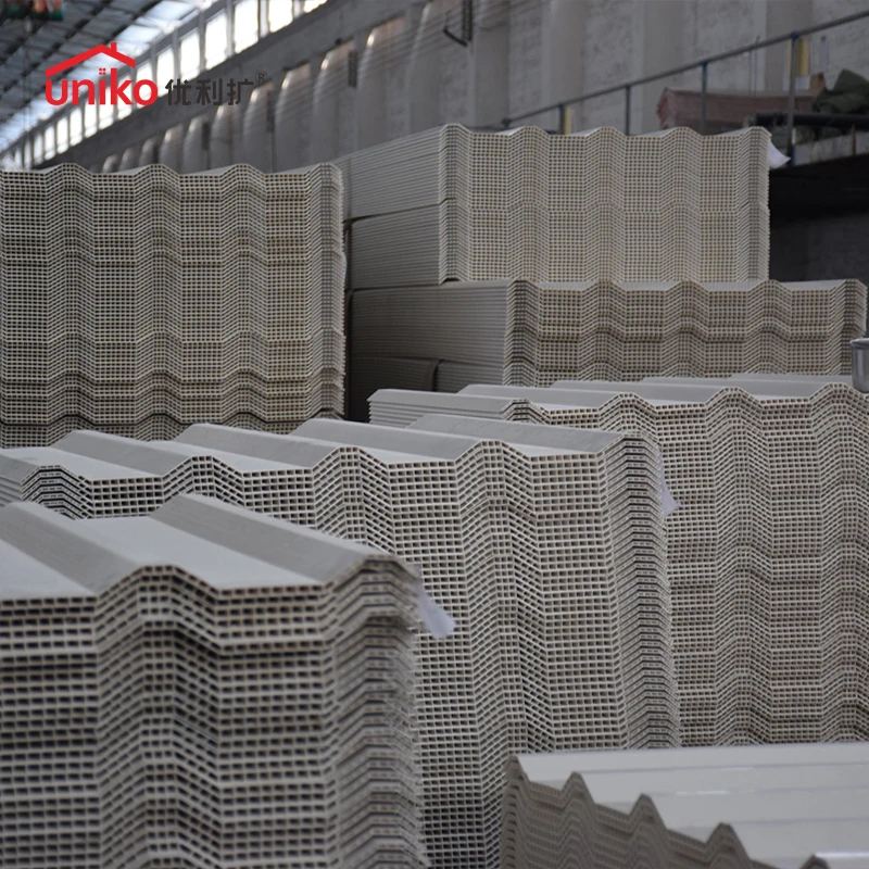 wall hollow trapezoidal roof sheet UPVC Ceiling Panel for Stylish and Durable Roofing Solution