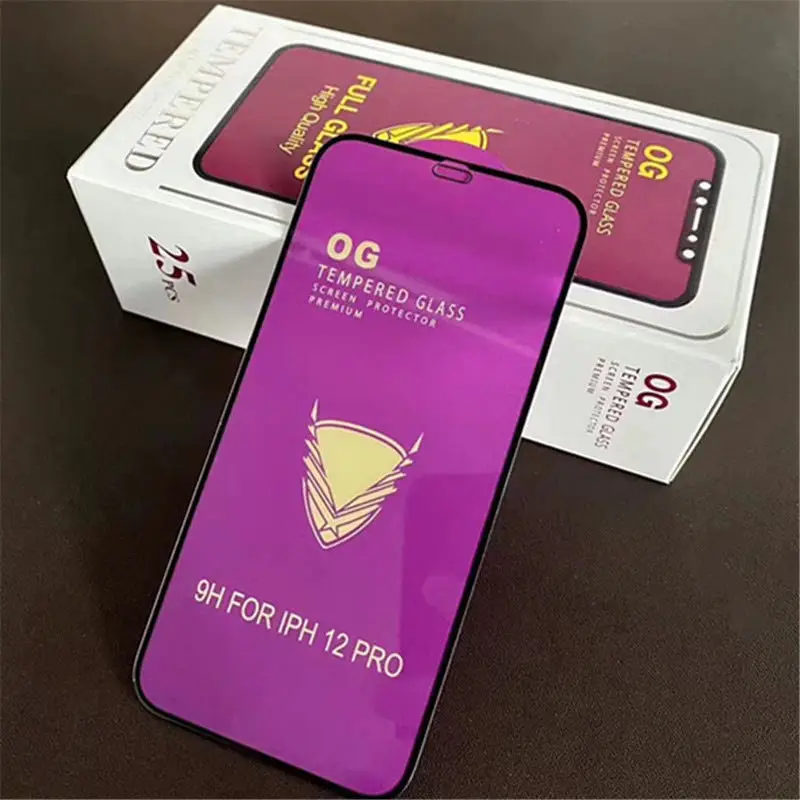 9H OG golden armor clear full cover full glue for huawei Y7A Y9A P50 P Smart 2021 Nova 8 SE tempered glass screen protector