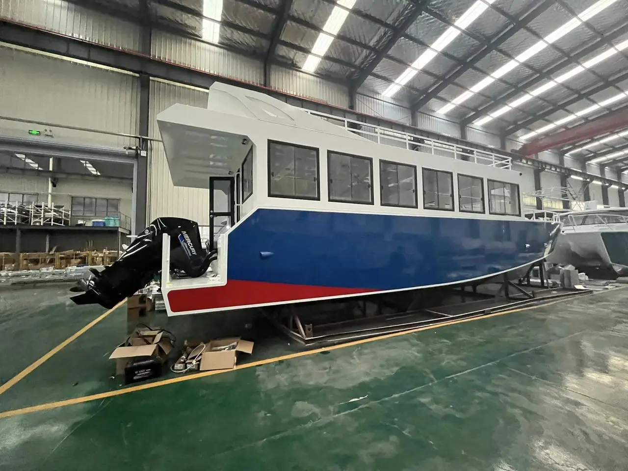 Deep V 15m Aluminum Passenger Tourist Ferry Boat with New Condition for Island Transport