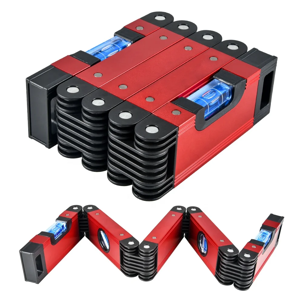 Multi-Function 28-Inch 5-sides Precise folding Leveling spirit level ruler