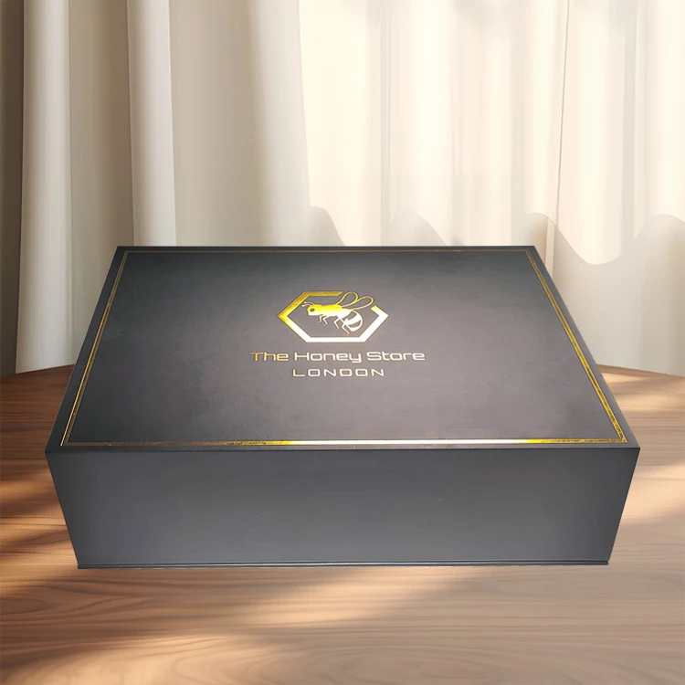 Custom Paper Packing Miel Honey Jar Gift Box Packaging Honey Packaging Box