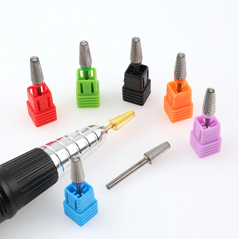 Premium OEM Factory Professional 3/32 Tapered 5 In 1 Nails Drill Bit For Dip Powder Removing
