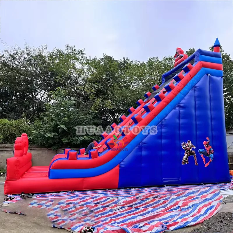 HUAAO Commercial inflate giant inflatable slide for adult,jumpers bouncers castle inflatable slides for sale