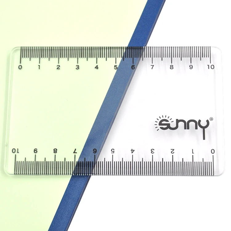 10cm  transparent clear plastic scale ruler