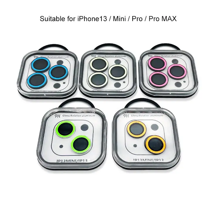 New Design Luminous Camera Lens Tempered Glass Screen Protector For Iphone 11 12 13 14 15 Pro Max