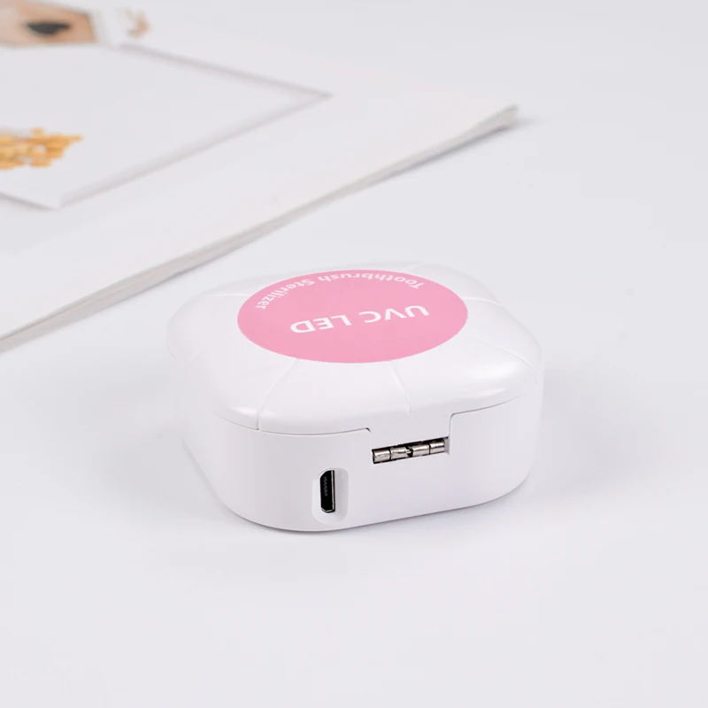 Перезаряжаемый светодиодный стерилизатор зубной щетки UVC, автоматический таймер, настенный дозатор зубной пасты для ухода за зубами