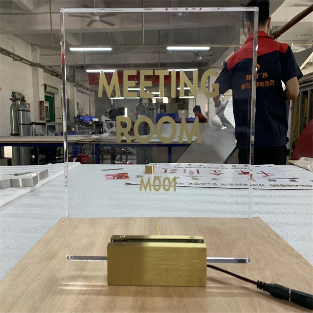 Custom office building address signs house number led door number sign hotel meeting room number plates