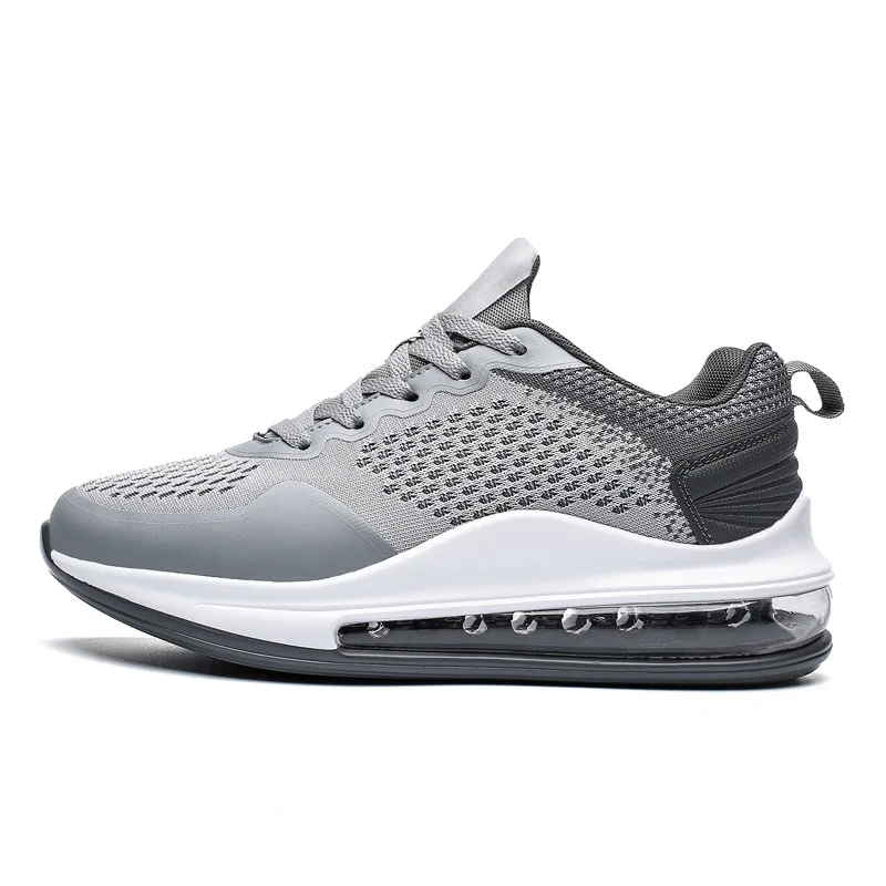 2022 New Black Breathable Knitting Fashion Sneakers Brand Casual Marathon Sport Custom Mens Running Shoes