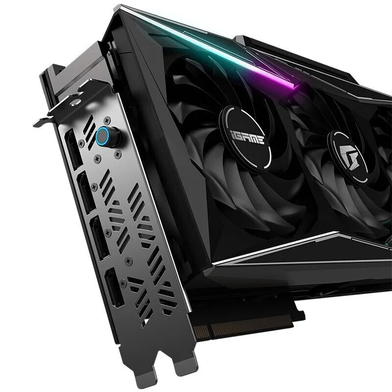 Высококачественная цветная разгоняемая игровая видеокарта iGame 3080Ti RTX Vulcan OC 12 Гб GDDR6X для игр в
