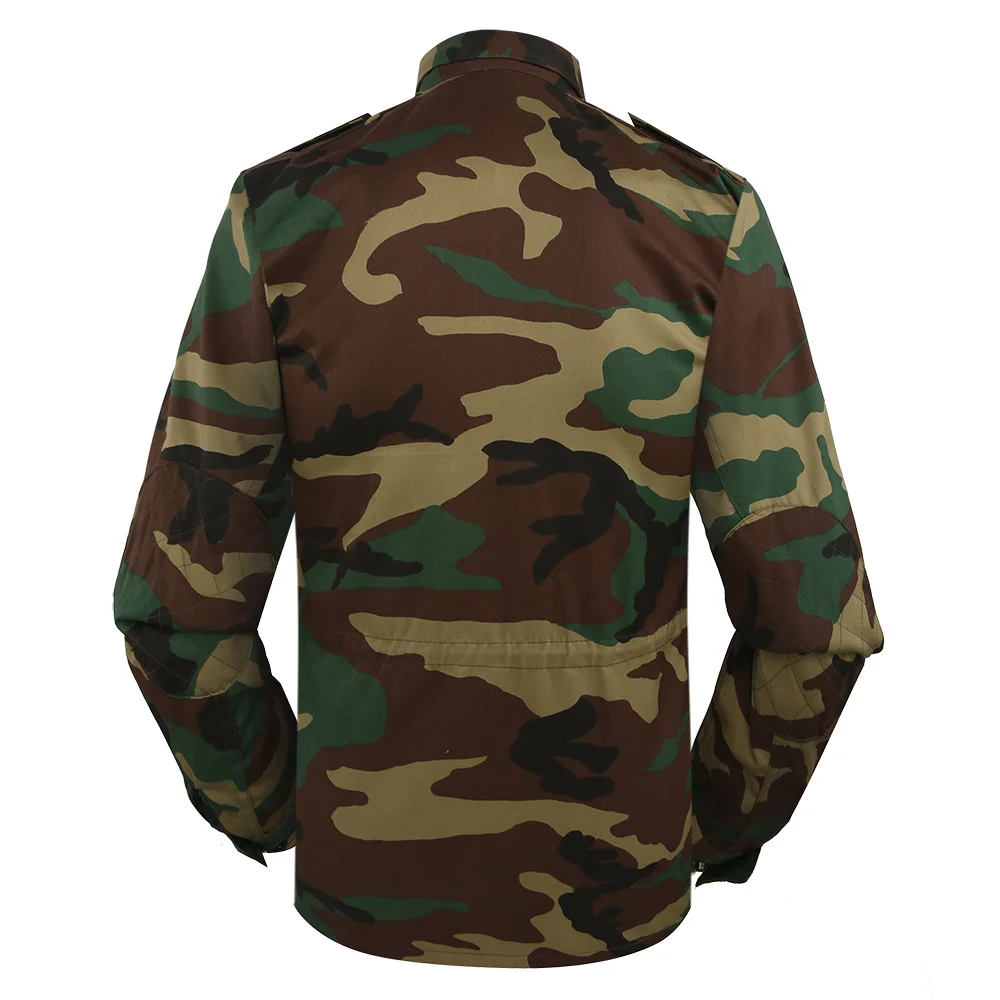 Woodland Camo American Tactical Clothes Outdoor Ripstop Hunting Security Guard Uniform French BDU Combat Camouflage Suit