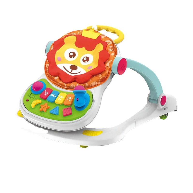 Baby Walker 4 in 1 Musical Learning Stroller Parts Multi-functional Baby Walker Stroller With Music Wheels and Seat