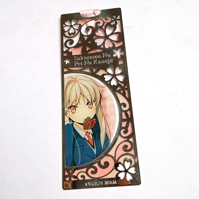 Custom Logo Books Etching Metal Stainless Steel Enamel Bookmark