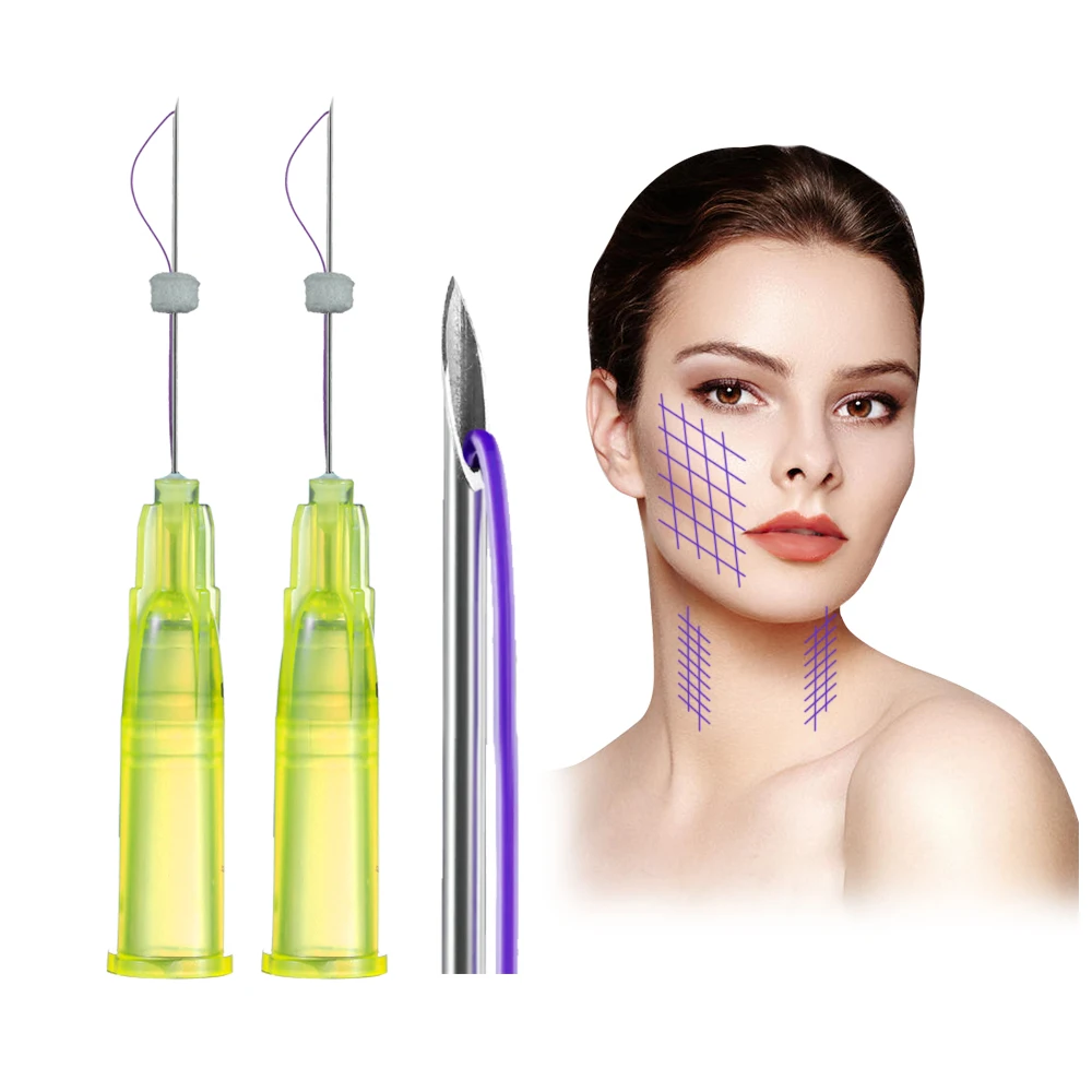 CE Marked 26g 27g 29g 30g 25mm 38mm Sharp Pdo Thread Mono,13mm 50mm 60mm 90mm Korean Wrinkles Removal Collagen Mono Pdo Thread