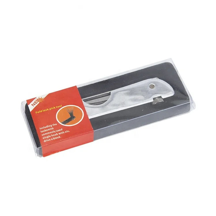 Factory Direct Sales 6 In1 Lock Pick Set Locksmith Tools Multi Tool Lock Pick Set Jackknife