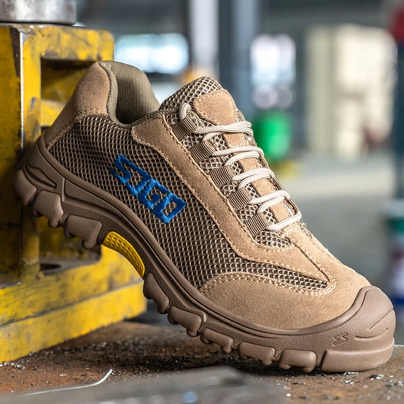 Prevent Puncture Steel Toe Safety Shoes Smash proof design  Non-slip rubber sole Hard-wearing Safety Shoes