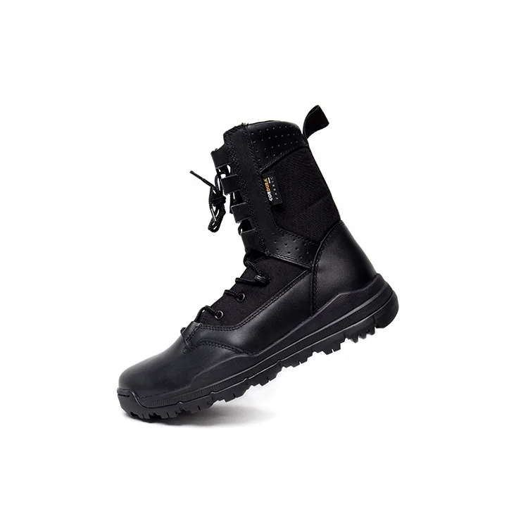 Заводская Продажа Мужские легкие черные 8 дюймовые армейские военные ботинки