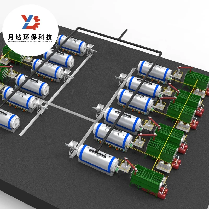 10th Generation waste plastic pyrolysis plant with capacity of 5-17Ton per day