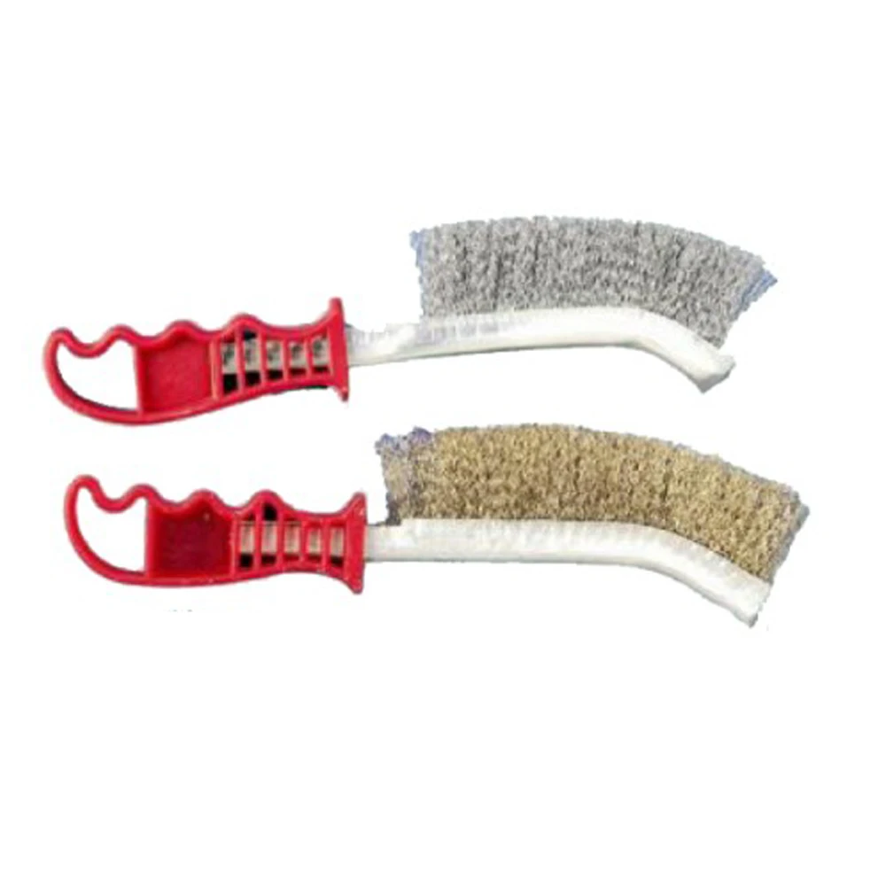Cleaning Welding Slag and Rust Plastic Handle Knife-Shaped Industrial Steel Wire Scratch Brush