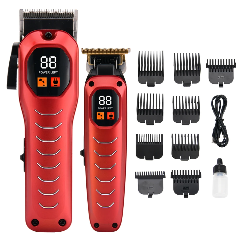 PRITECH new arrival haircut kit rechargeable professional hair clipper for men