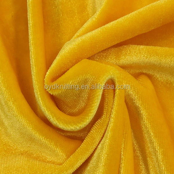 Korea Velvet Fabric Polyester Spandex 4 Way Stretch Velvet Fabric for Garment