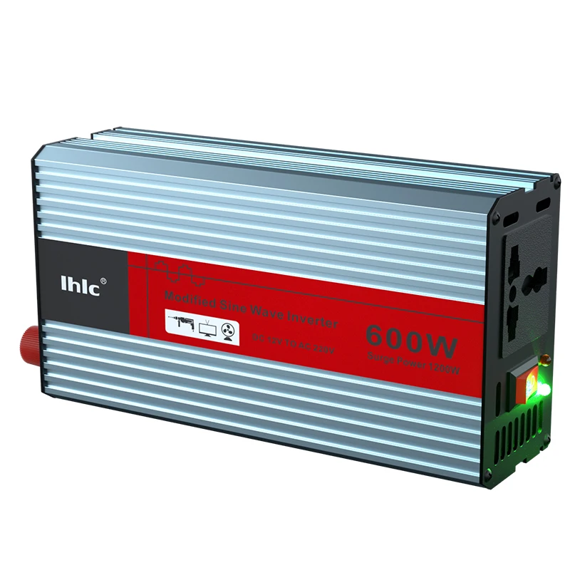 Professional 12V DC to AC 220V 600W Modified Sine Wave Inverter Car Power Inverter Battery Converter Charger Factory Wholesale