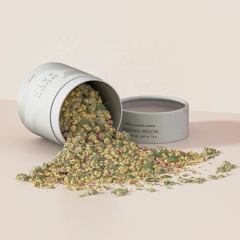 Round Kraft Paper Tube Packaging Wholesale For Tea Biodegradable Cardboard Paper Tube