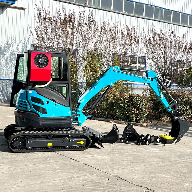 Free shipping farm mini excavator 3.5t 1t 2t 6ton EPA/Euro5 engine bagger crawler digger machine 3.5 ton excavator