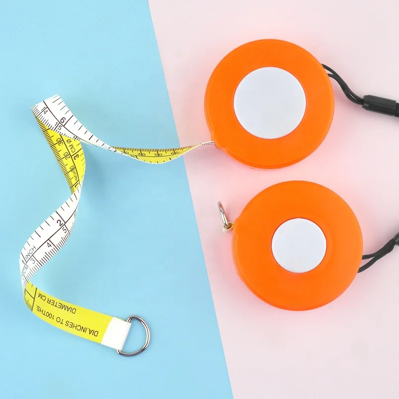 Wintape Promotional Custom 3 Meter Round Plastic Tree Diameter Tape Measure with Imperial and Metric Scale 100cm OD tape measure